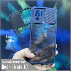 Ốp lưng cho Xiaomi Redmi Note 10 4G - Redmi Note 10S  Rzants rằn ri trượt camera V2