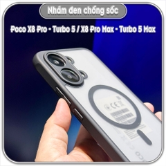 Ốp nhám đen Poco X8 Pro - Redmi Turbo 5 - X8 Pro Max - Turbo 5 Max
