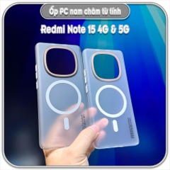 Ốp PC mỏng cho Redmi Note 15 4G & 5G, có nam châm sạc từ tính