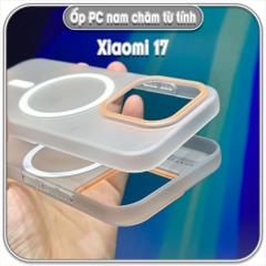 Ốp PC mỏng cho Xiaomi 17, có nam châm sạc từ tính