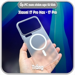 Ốp PC mỏng cho Xiaomi 17 Pro Max - 17 Pro, có nam châm sạc từ tính