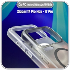 Ốp PC mỏng cho Xiaomi 17 Pro Max - 17 Pro, có nam châm sạc từ tính