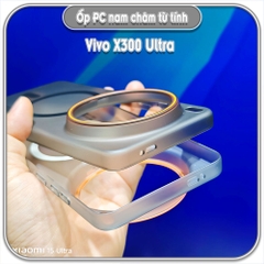Ốp PC mỏng cho Vivo X300 Ultra, có nam châm sạc từ tính