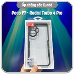 Ốp chống sốc Xundd Poco F7 - Redmi Turbo 4 Pro, lưng PC không bị ố vàng