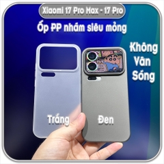 Ốp PP nhám siêu mỏng không vân gợn sóng cho Xiaomi 17 Pro - 17 Pro Max