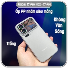 Ốp PP nhám siêu mỏng không vân gợn sóng cho Xiaomi 17 Pro - 17 Pro Max