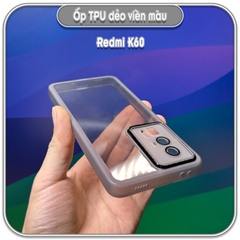 Ốp dẻo viền màu Redmi K60 - K60 Pro - Poco F5 Pro, che full camera