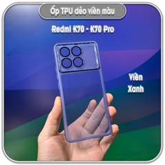 Ốp dẻo viền màu Redmi K70 - K70 Pro, che full camera