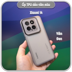 Ốp dẻo viền màu Xiaomi 14, che full camera