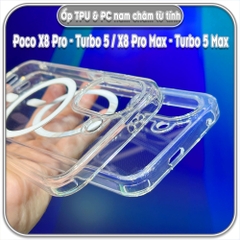 Ốp TPU+PC cho  Poco X8 Pro - Turbo 5 / X8 Pro Max - Turbo 5 Max, nam châm sạc từ tính