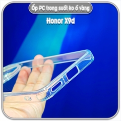 Ốp chống sốc cho Honor X9d, trong suốt lưng PC không ố vàng