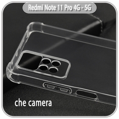 Ốp lưng cho Xiaomi Redmi Note 11 Pro 4G - 5G bản quốc tế TPU Trong Suốt Che Camera