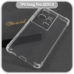 Ốp chống sốc cho Vivo iQOO 11 5G, nhựa dẻo TPU trong che camera