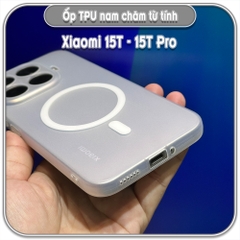 Ốp Xiaomi 15T - 15T Pro, TPU dẻo nam châm sạc từ tính