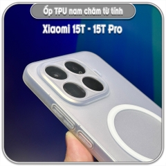 Ốp Xiaomi 15T - 15T Pro, TPU dẻo nam châm sạc từ tính