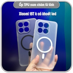 Ốp Xiaomi 15T - 15T Pro, TPU dẻo nam châm sạc từ tính