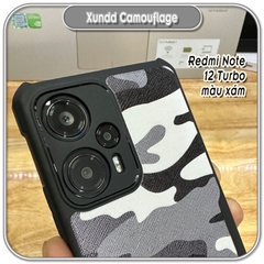 Ốp cho Redmi Note 12 - 12S - 12 Turbo - 12 Pro 4G 5G, Xundd Camouflage 4 góc chống sốc