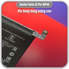 Pin thay thế Suiqi BP4K cho Redmi Note 12 Pro 5G - Note 12 Turbo, 5000mAh