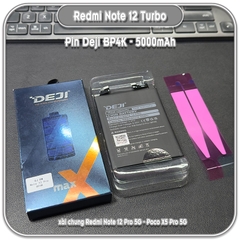 Thay pin Deji cho Redmi Note 12 Turbo - Poco X5 Pro - Note 12 Pro 5G, BP4K 5000mAh