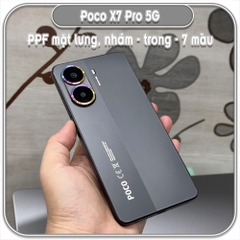 Dán PPF mặt lưng cho Poco X7 Pro 5G, trong / nhám / ánh 7 màu