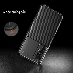 Ốp lưng cho Xiaomi 12T - 12T Pro chống sốc Carbon Auto Focus