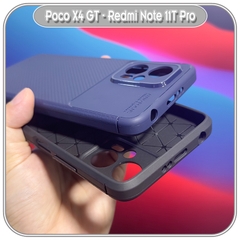 Ốp lưng cho Xiaomi Poco X4 GT - Redmi Note 11T Pro, chống sốc Carbon Auto Focus