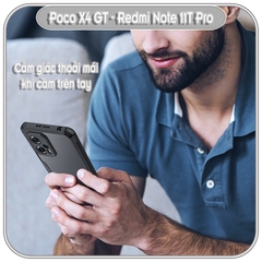 Ốp lưng cho Redmi Note 12T Pro - Note 11T Pro - Poco X4 GT chống sốc trong viền nhựa dẻo XunDD