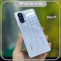 Dán PPF mặt sau trong suốt vân cá sấu cho Xiaomi Poco F3 - Redmi K40