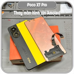 Thay màn hình cho Poco X7 Pro, màn zin đủ 120hz, dùng được vân tay