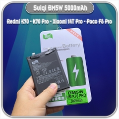 Thay pin Xiaomi 14T Pro - Redmi K70 - K70 Pro - Poco F6 Pro, Suiqi BM5W 5000mAh