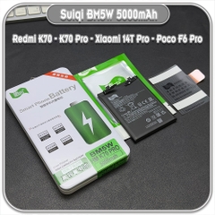 Thay pin Xiaomi 14T Pro - Redmi K70 - K70 Pro - Poco F6 Pro, Suiqi BM5W 5000mAh