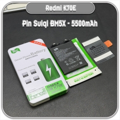 Thay pin Redmi K70E, Suiqi BM5X 5500mAh