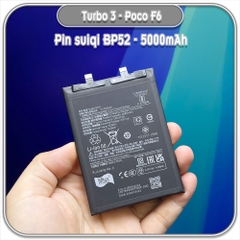 Thay pin Redmi Turbo 3, Suiqi BP52 5000mAh