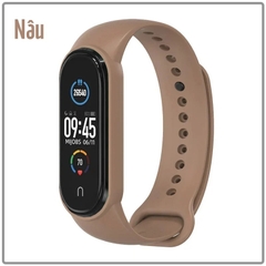 Dây cao su thay thế cho Xiaomi Miband 7 - Miband 5 - Miband 6 trơn nhiều màu hãng Mijobs