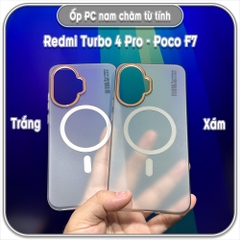 Ốp PC mỏng cho Redmi Turbo 4 Pro - Poco F7, có nam châm sạc từ tính