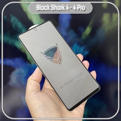 Kính cường lực cho Xiaomi Black Shark 4 / 4 Pro chống nhìn trộm full viền đen