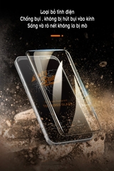 Kính cường lực các dòng máy iPhone Antistatic Dustproof - Không tĩnh điện chống bụi