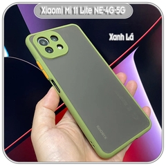 Ốp lưng cho Xiaomi Mi 11 Lite NE-4G-5G nhám viền màu che camera