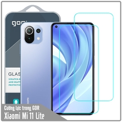 Bộ 2 miếng kính cường lực Gor cho Xiaomi Mi 11 Lite - Trong suốt ko full màn