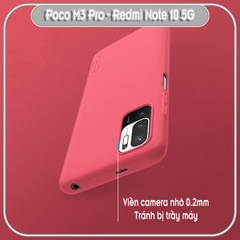 Ốp lưng cho Xiaomi Poco M3 Pro - Redmi Note 10 5G Frosted Shield nhựa PC cứng Nillkin , Vân nhám , chống vân tay.