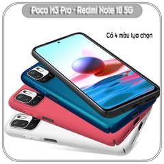 Ốp lưng cho Xiaomi Poco M3 Pro - Redmi Note 10 5G Frosted Shield nhựa PC cứng Nillkin , Vân nhám , chống vân tay.