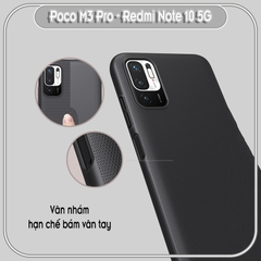 Ốp lưng cho Xiaomi Poco M3 Pro - Redmi Note 10 5G Frosted Shield nhựa PC cứng Nillkin , Vân nhám , chống vân tay.