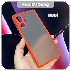 Ốp lưng cho Xiaomi Redmi K40 Gaming nhám viền màu che camera