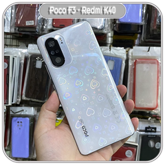 Miếng dán PPF mặt sau trong ánh 7 màu Trái Tim cho Xiaomi Poco F3 - Redmi K40