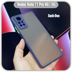 Ốp lưng cho Xiaomi Redmi Note 11 Pro 4G - 5G - Note 12 Pro 4G, nhám viền màu che camera