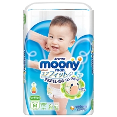 Combo 3 gói Bỉm tã quần Moony size M 58 miếng (6-11kg)