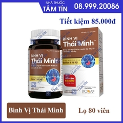 Bình Vị Thái Minh lọ 80 viên - Ngăn Trào Ngược, Lành Vết Loét Dạ Dày