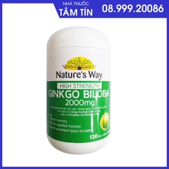 Viên Uống Bổ Não Nature's Way Ginkgo Biloba 2000mg
