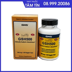 GSH500 GNS L- glutathione 500mg NK Mỹ hộp 60 viên