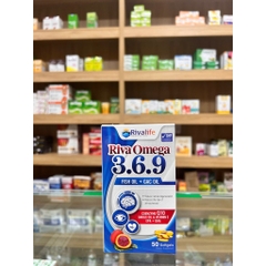 Riva Omega 3.6.9 hộp 50 viên hỗ trợ tăng cường thị lực, ngăn ngừa xơ vữa mạch máu